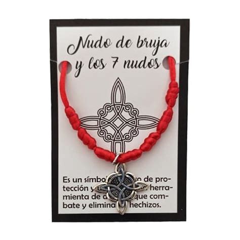 7 nudos de bruja|Pulsera 7 Nudos con Nudo de Bruja